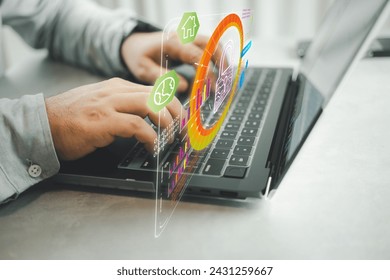 Network security system. Men login interface virtual online network. Personal data information. Information and cyber security technology services. Internet technology.