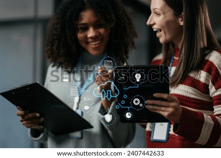 Network security system. Personal Data information on Tablet.Information and cyber security Technology Services. Cybersecurity and business data management concept.