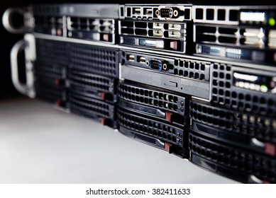 Network servers in a data center background IT