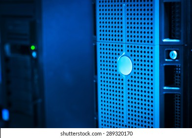 An Network servers in data room .