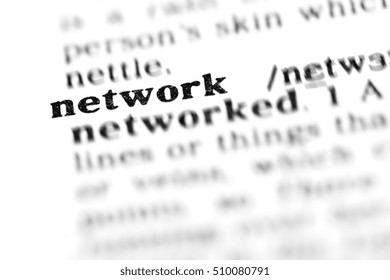 network (the dictionary project, macro shots, shallow D.O.F.)

