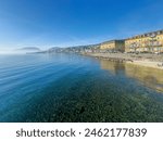 Neuchatel city view with lake.