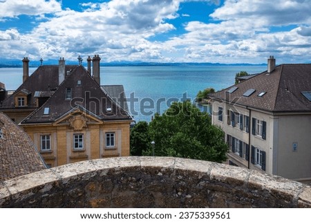 Neuchatel, the French-speaking capital of the Swiss canton of the same name, lies on the northern shore of Lake Neuchatel.