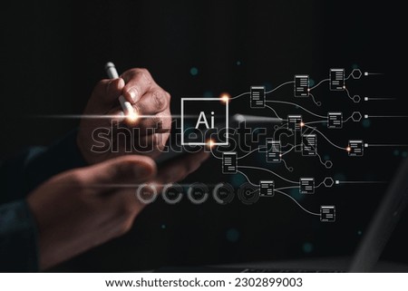 neural, technology, processor, network, link, system, intelligence, innovation, ai, process, learning, artificial intelligence. drawing neural link network system technology then process has start.