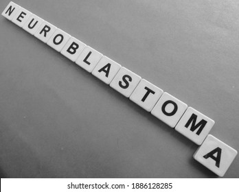 Neuroblastoma, Word Cube With Background.