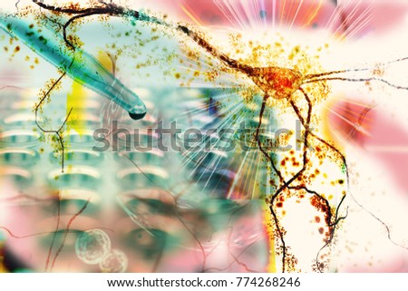 neuron research exploding degenerating neuron nervous system research brain neurons 