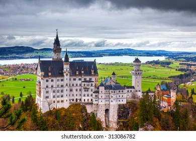 Neuschwanstein Castle In Bavaria, Germany