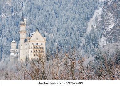 Neuschwanstein Castle In Winter, Germany