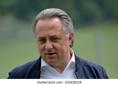 NEUSTIFT IM STUBAITAL, AUSTRIA - JUNE 2, 2017. Russian Politician Vitaly Mutko, Who Serves As Deputy Prime Minister Of Russia, In Outdoor Setting.