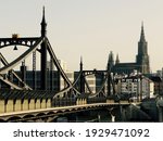 the Neutor bridge and the church of Ulm, Germany