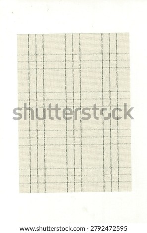 Neutral beige windowpane check pattern paper sheet