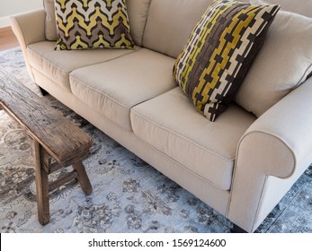 Neutral And Earth Tone Living Room Interior