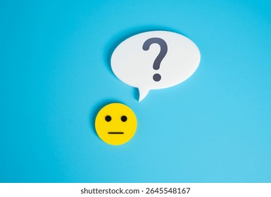 A neutral, emotionless face asks a question. Surveys and statistics collection. Opinion and feedback. Public opinion polls, or demographic research. Analytics, behavior study, marketing feedback