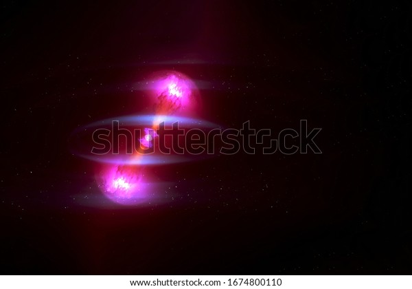 Neutron star with a glow. Elements of\
this image were furnished by NASA. For any\
purpose.