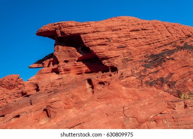 Nevada desert at Valley of Fire State Park, USA. Valley of Fire State Park is the oldest state park in Nevada, USA and was designated as a National Natural Landmark in 1968.