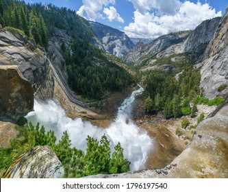 Nevada Falls In Yosemite National Park In California, Usa