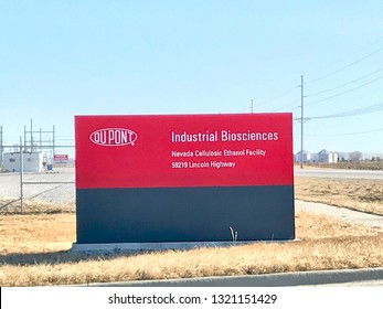 Nevada, Iowa, USA - 2/2018:  DuPont Cellulosic Ethanol Facility