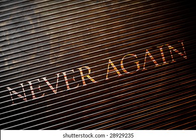 Never Again On Metal Texture