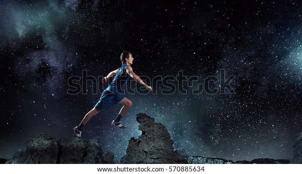 Never Stop Running Mixed Media Stock Photo Edit Now