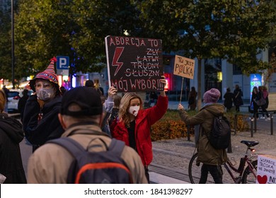 New Abortion Bill Protest In Warsaw, Poland – Warsaw, Poland, 10/26/2020