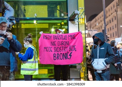 New Abortion Bill Protest In Warsaw, Poland – Warsaw, Poland, 10/26/2020