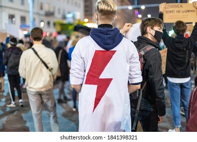 New Abortion Bill Protest In Warsaw, Poland – Warsaw, Poland, 10/26/2020