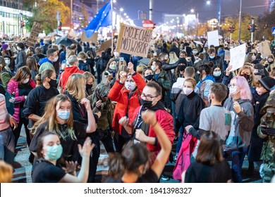 New Abortion Bill Protest In Warsaw, Poland – Warsaw, Poland, 10/26/2020