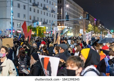 New Abortion Bill Protest In Warsaw, Poland – Warsaw, Poland, 10/26/2020