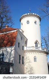 New Age Castle Tower With Flag