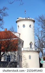 New Age Castle Tower With Flag