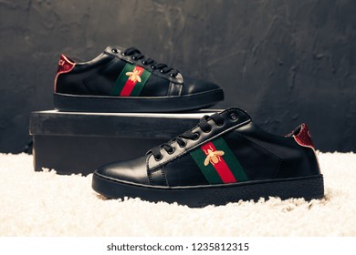 gray gucci shoes