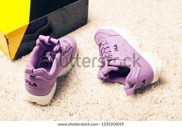 lilac fila trainers