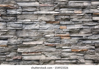 New Black Stone Wall Background Texture Stock Photo 154923326 ...