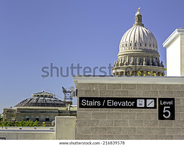 New Boise Parking Garage Capital Building Stock Photo Edit Now