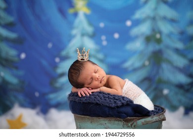 New Born Baby Boy Photoshoot Sleeping