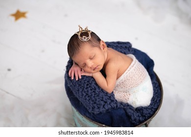 New Born Baby Boy Photoshoot Sleeping