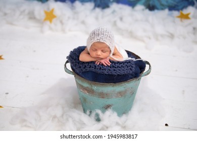 New Born Baby Boy Photoshoot Sleeping