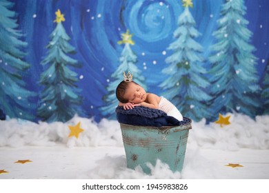 New Born Baby Boy Photoshoot Sleeping