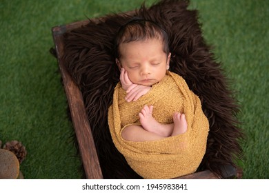 New Born Baby Boy Photoshoot Sleeping