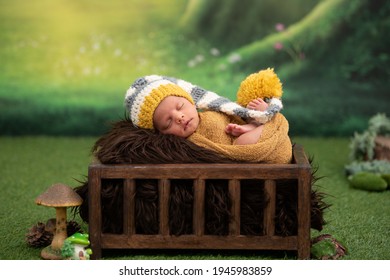 New Born Baby Boy Photoshoot Sleeping