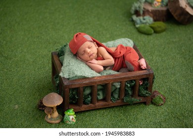 New Born Baby Boy Photoshoot Sleeping