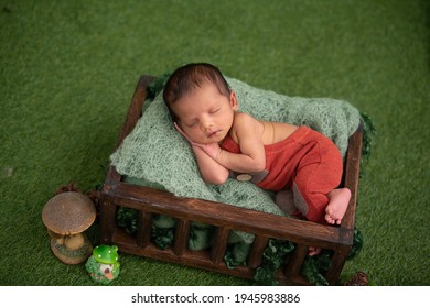 New Born Baby Boy Photoshoot Sleeping