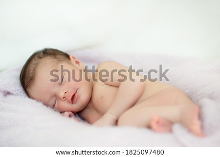 Similar – Image, Stock Photo Nice Newborn asleep peacefully