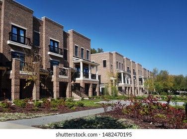 New brick townhomes in downtown Raleigh NC                               
