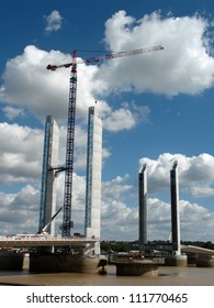 New Bridge Being Built In Bordeaux France