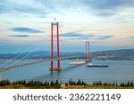 new bridge connecting two continents 1915 canakkale bridge (dardanelles bridge), Canakkale, Turkey