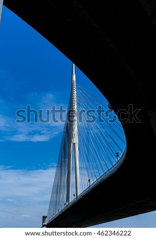 Similar – Erasmus brug Cloudless sky