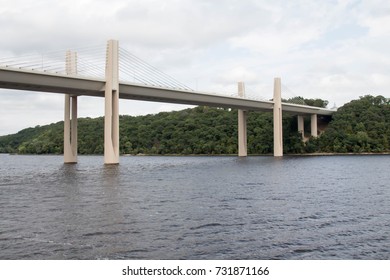 New Bridge Over The St Croix River Between Wisconsin And Minnesota