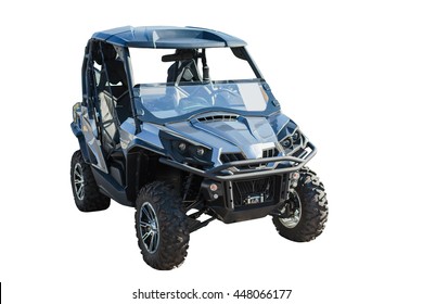 New buggy car isolated over white background with clipping path