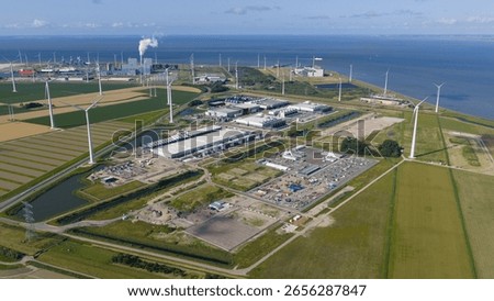new build data center, computing center in Eemshaven, Groningen, The Netherlands. hyperscaler.